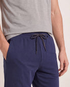 Pulse Navy $|& SDOS Short Zip Back Pocket - Stretch Knit - SOF Full Front