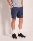 Pulse Navy $|& SDOS Short Zip Back Pocket - Stretch Knit - SOF Front
