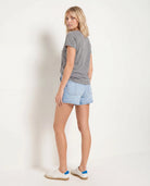 Heather Grey $|& SEAS Tired Graphic Sleep Tee - SOF Detail