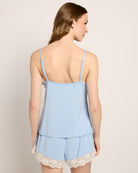 Pool Blue $|& SEAS Jupiter Lace Sleep Set - SOF Back