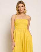 Pineapple $|& SEAS Regal Smocked Dress - SOF Front