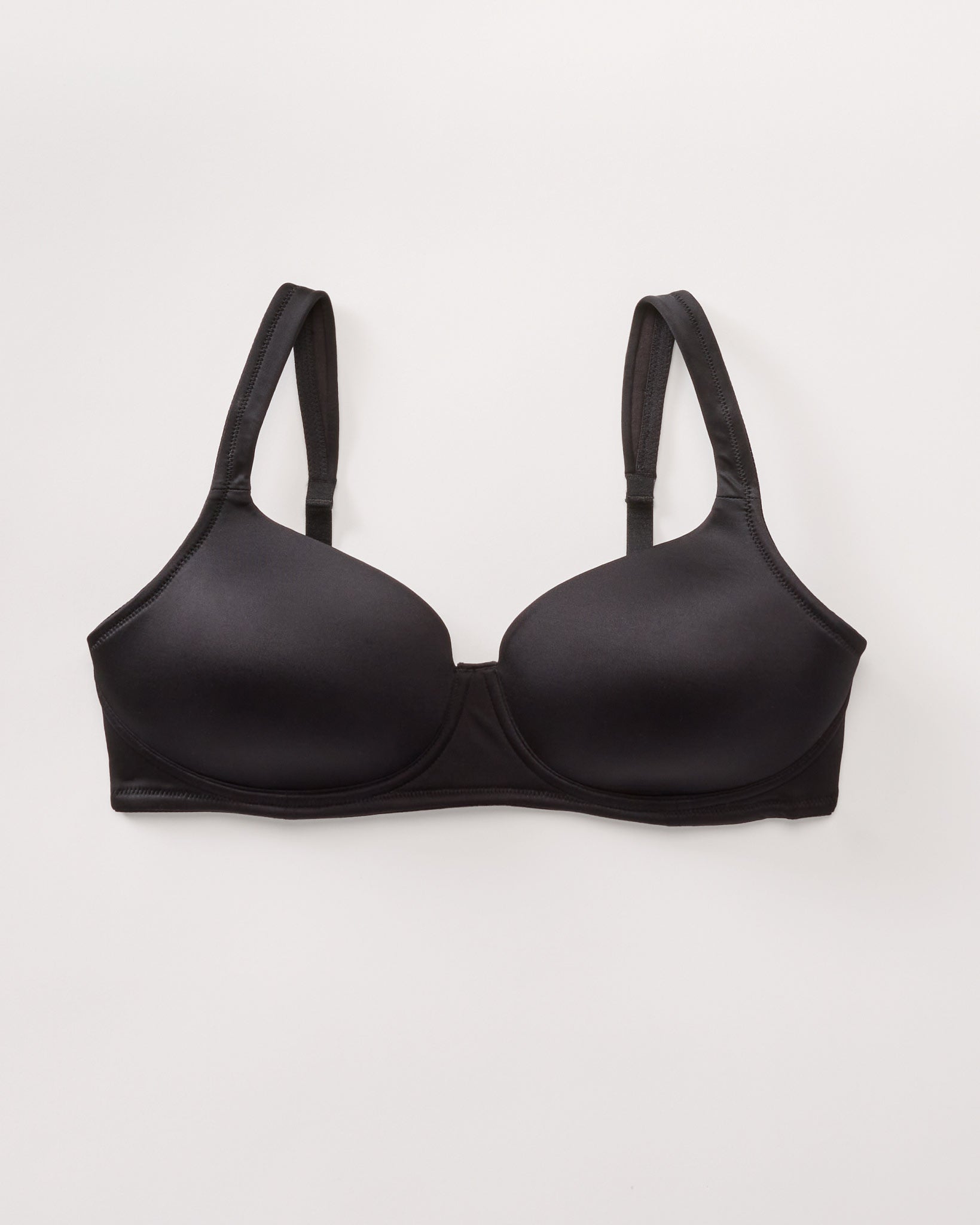 Black $|& Vibrant Semi-Demi EveryWear Bra - Hanger Detail