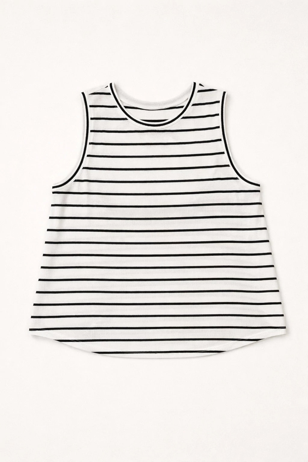 Ivory/Navy $|& Thread & Supply Euclid Stripe Tank - Hanger Detail