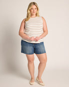 Blue/Brown $|& Thread & Supply Euclid Stripe Tank - UGC On Fig
