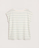 Natural Sea Glass $|& SEAS Brentwood Boat Neck Stripe Top - Hanger Detail