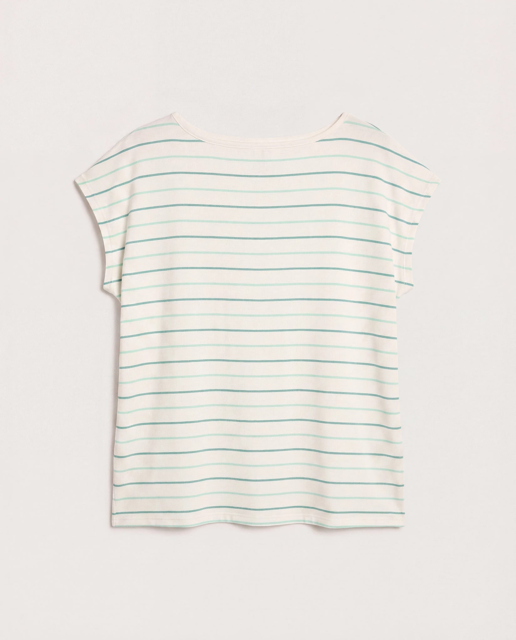 Natural Sea Glass $|& SEAS Brentwood Boat Neck Stripe Top - Hanger Detail