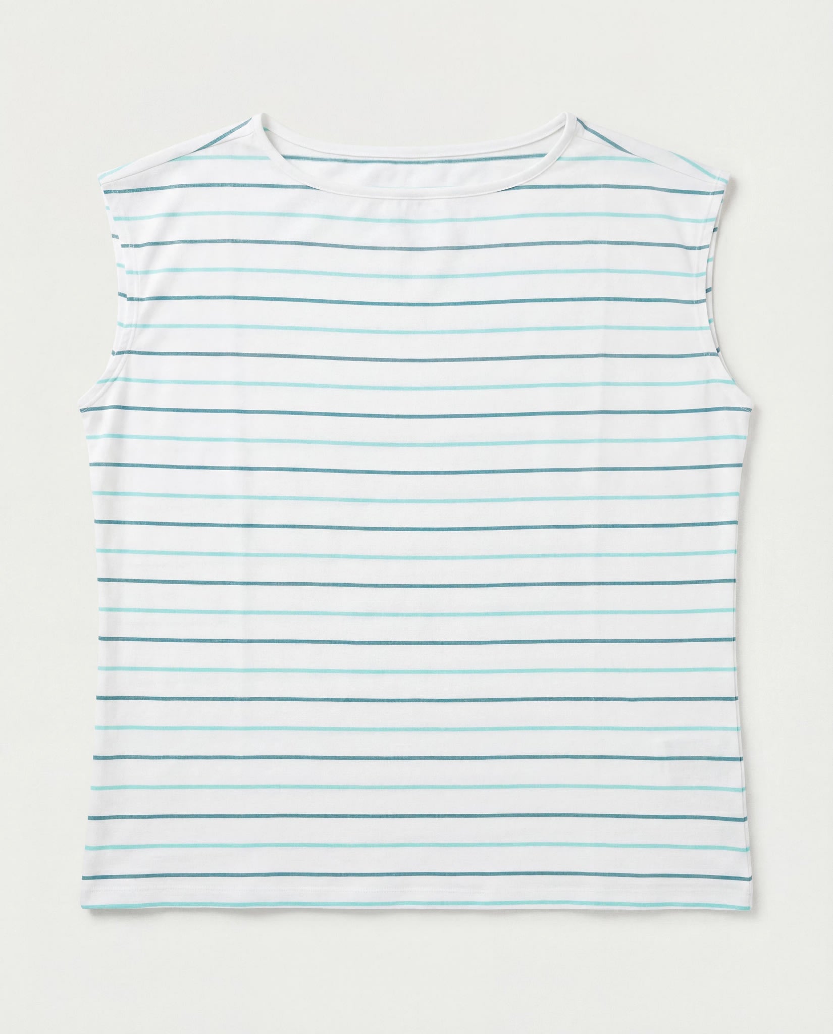 Natural Sea Glass $|& SEAS Brentwood Boat Neck Stripe Top - Hanger Detail