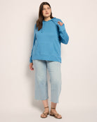Tranquil Blue $|& SEAS Shoreline Hacci Pocket Hoodie - UGC On Fig