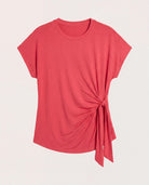 Soft Rose $|& SEAS Tidal Tied Waist Tee - Hanger Detail