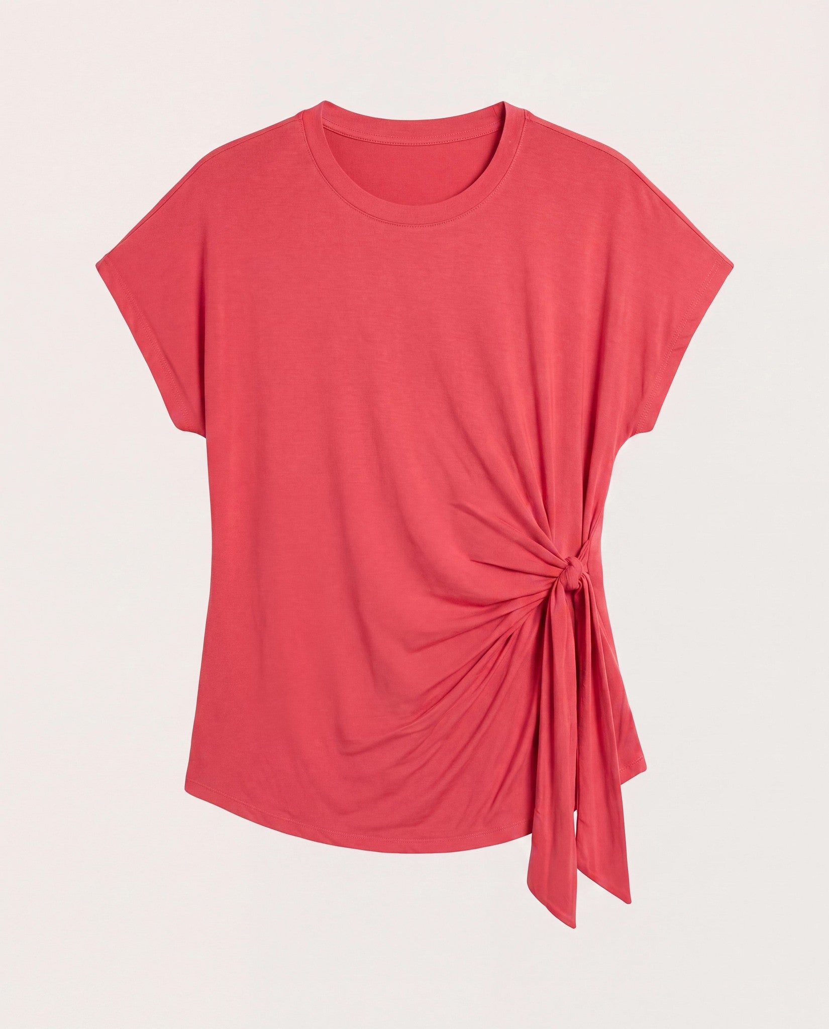 Soft Rose $|& SEAS Tidal Tied Waist Tee - Hanger Detail