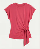 Soft Rose $|& SEAS Tidal Tied Waist Tee - Hanger Detail