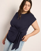 Mariner Midnight $|& SEAS Tidal Tied Waist Tee - VOF Front