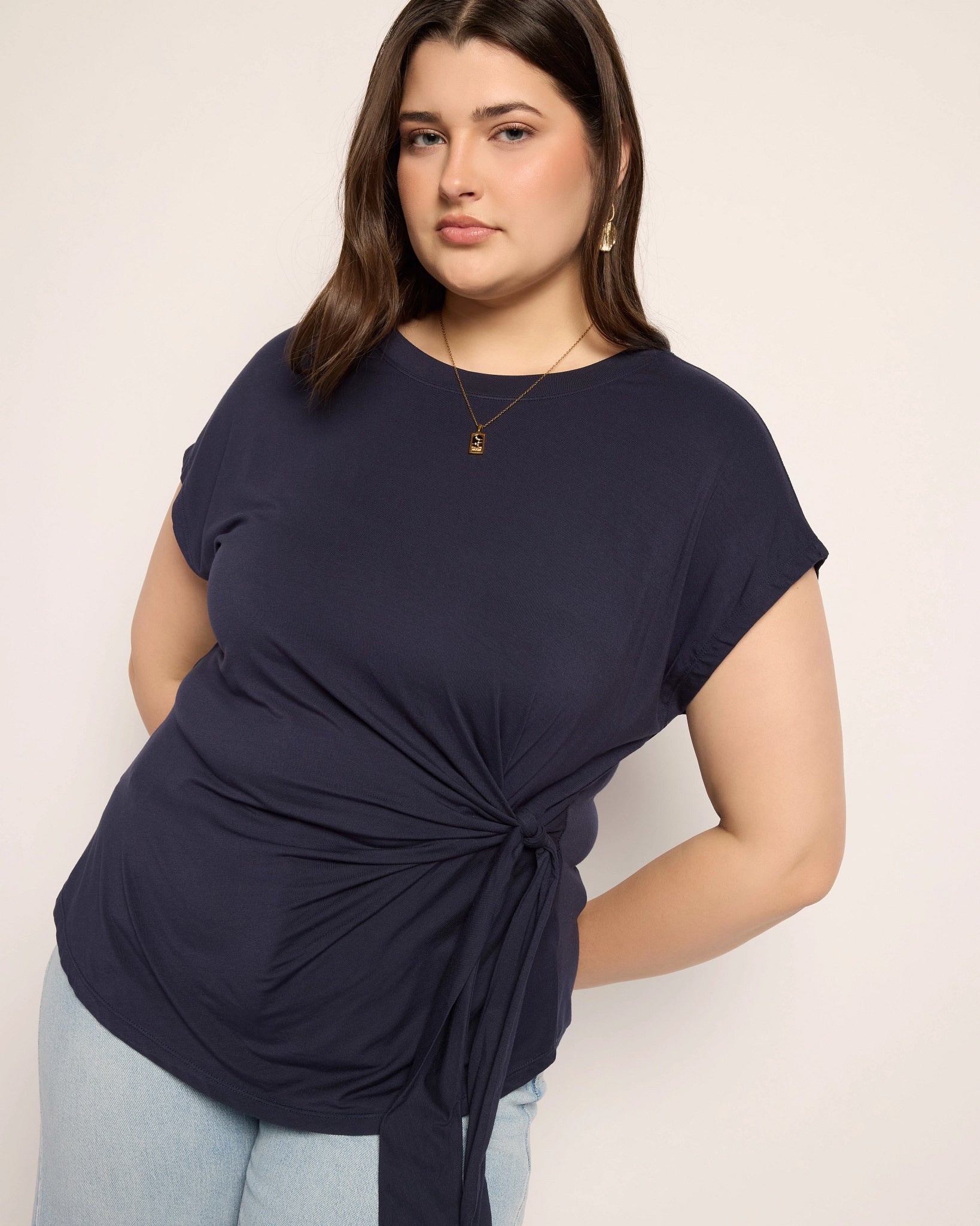 Mariner Midnight $|& SEAS Tidal Tied Waist Tee - SOF Full Front