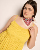 Pineapple $|& SEAS Regal Smocked Dress - SOF Full Front