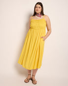 Pineapple $|& SEAS Regal Smocked Dress - SOF Front