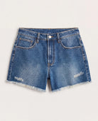 Storm $|& SEAS Maple Distressed Short - Hanger Detail