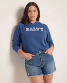 Navy $|& SEAS Salty Graphic Hoodie - SOF Front