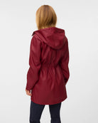 Biking Red $|& Vero Moda Malou Coated Raincoat - Hanger Side