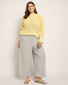 Butter $|& Cozy CO Crochet Scalloped Detail Sweater - UGC On Fig