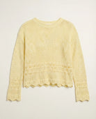 Butter $|& Cozy CO Crochet Scalloped Detail Sweater - Hanger Detail
