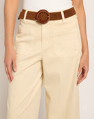 Brown $|& Molly Bracken Woven Stretch Belt - SOF Front