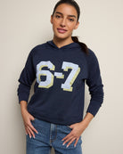 Navy $|& wantable 6-7 Graphic Hoodie - SOF Front