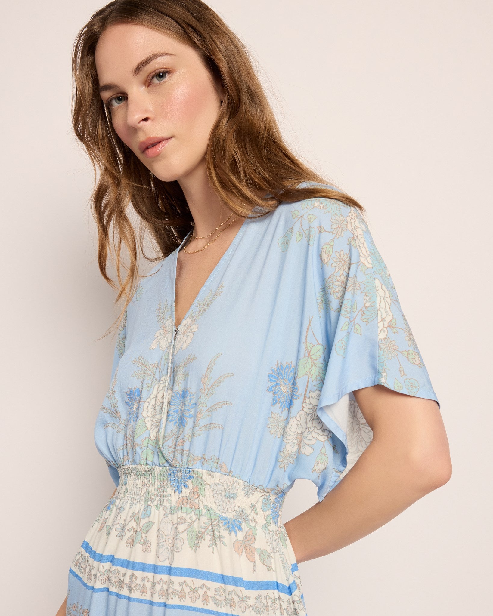Topanga Printed Midi Dress