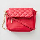 Red $|& mode. Crimson Mode Handbag - SOF Front