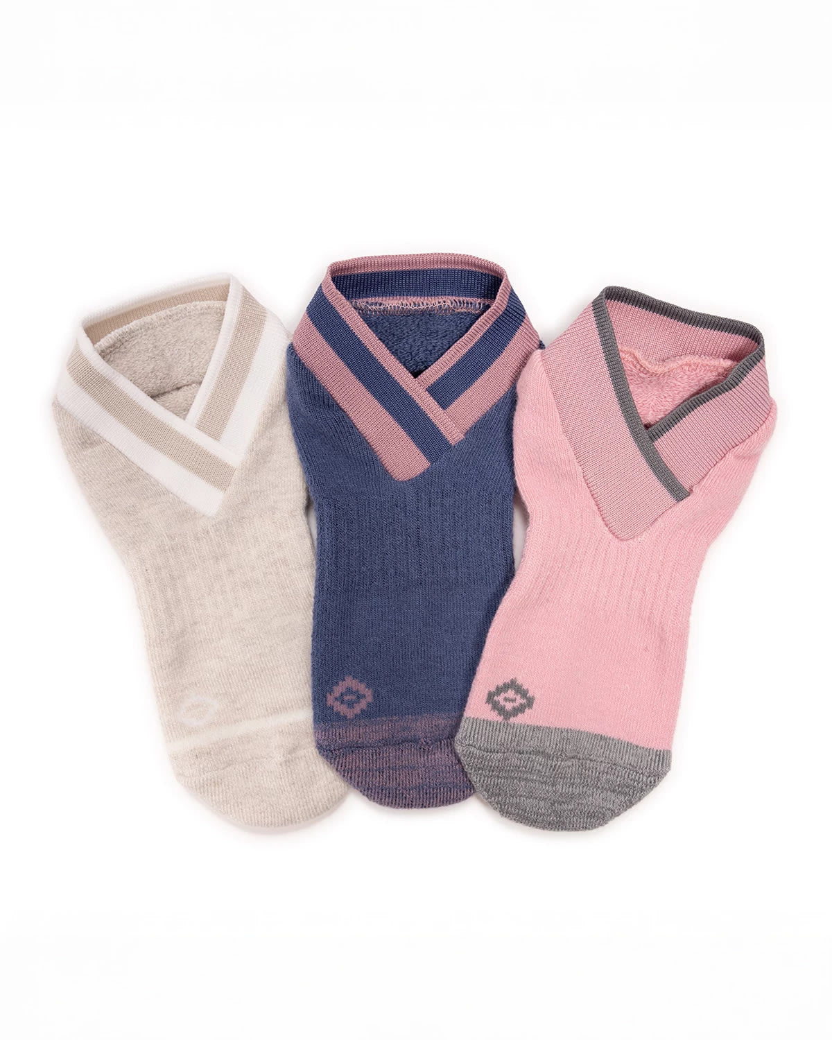 Bloom/Blue Pack $|& MUK LUKS Studio Sock 3PK - VOF Detail