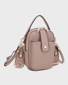 Taupe $|& Mali + Lili Gail Phone Crossbody with Dual Straps - VOF Detail