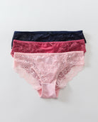 Peach/Raspberry/Navy Blue $|& Be Wicked Tracy Brief 3 Pack