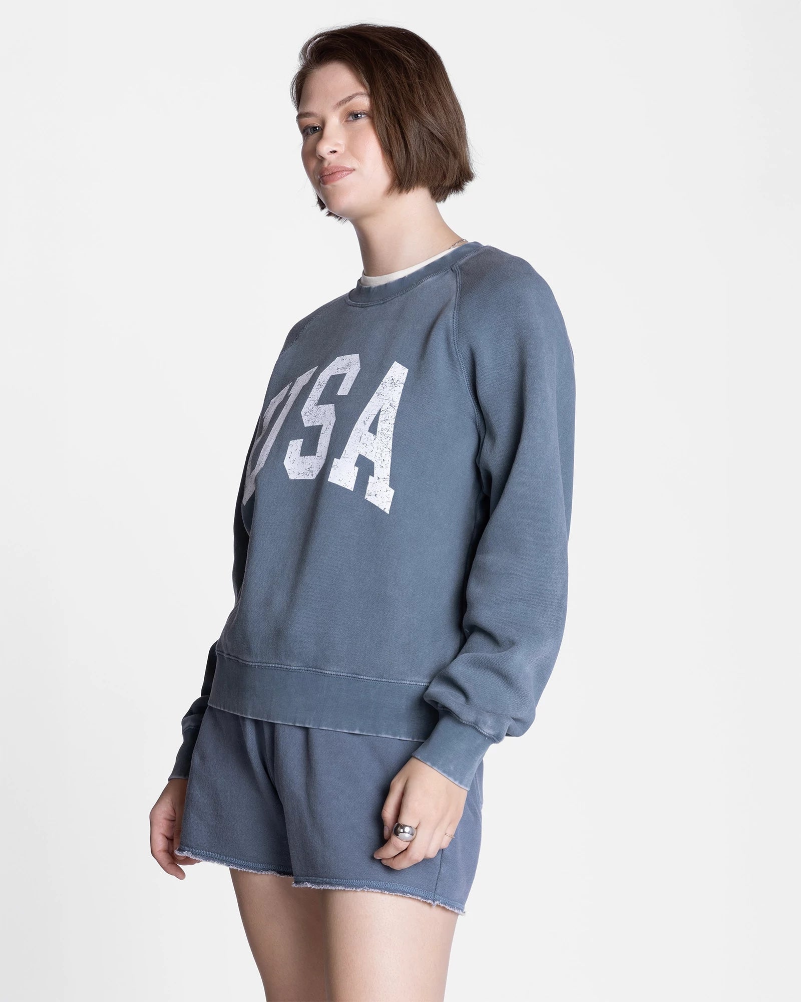 Navy $|& Thread & Supply Jordan Top-USA - Hanger Front