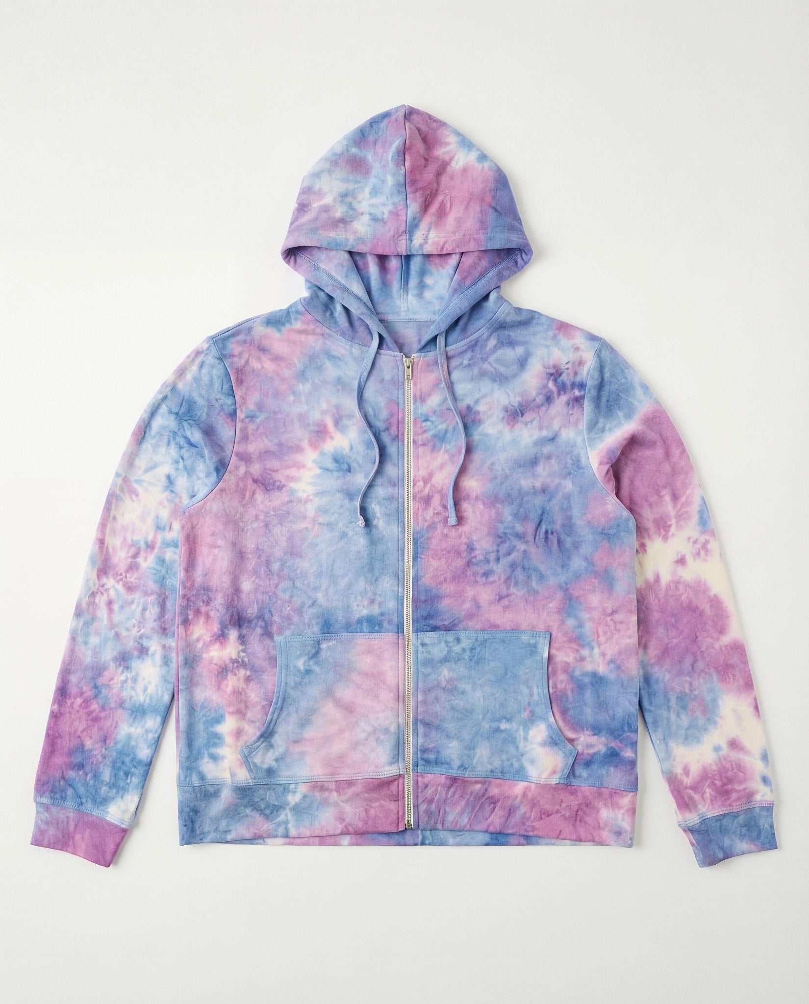 Plus Size Tie-Dye Hoodie - Soft Knit Full Zip – Wantable