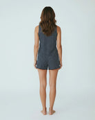 Navy/White Stripe $|& Astrologie Hacci Stripe Sleeveless Tank - Hanger Side