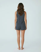 Navy/White Stripe $|& Astrologie Hacci Stripe Short - Hanger Side