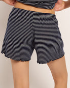 Navy/White Stripe $|& Astrologie Hacci Stripe Short - SOF Back