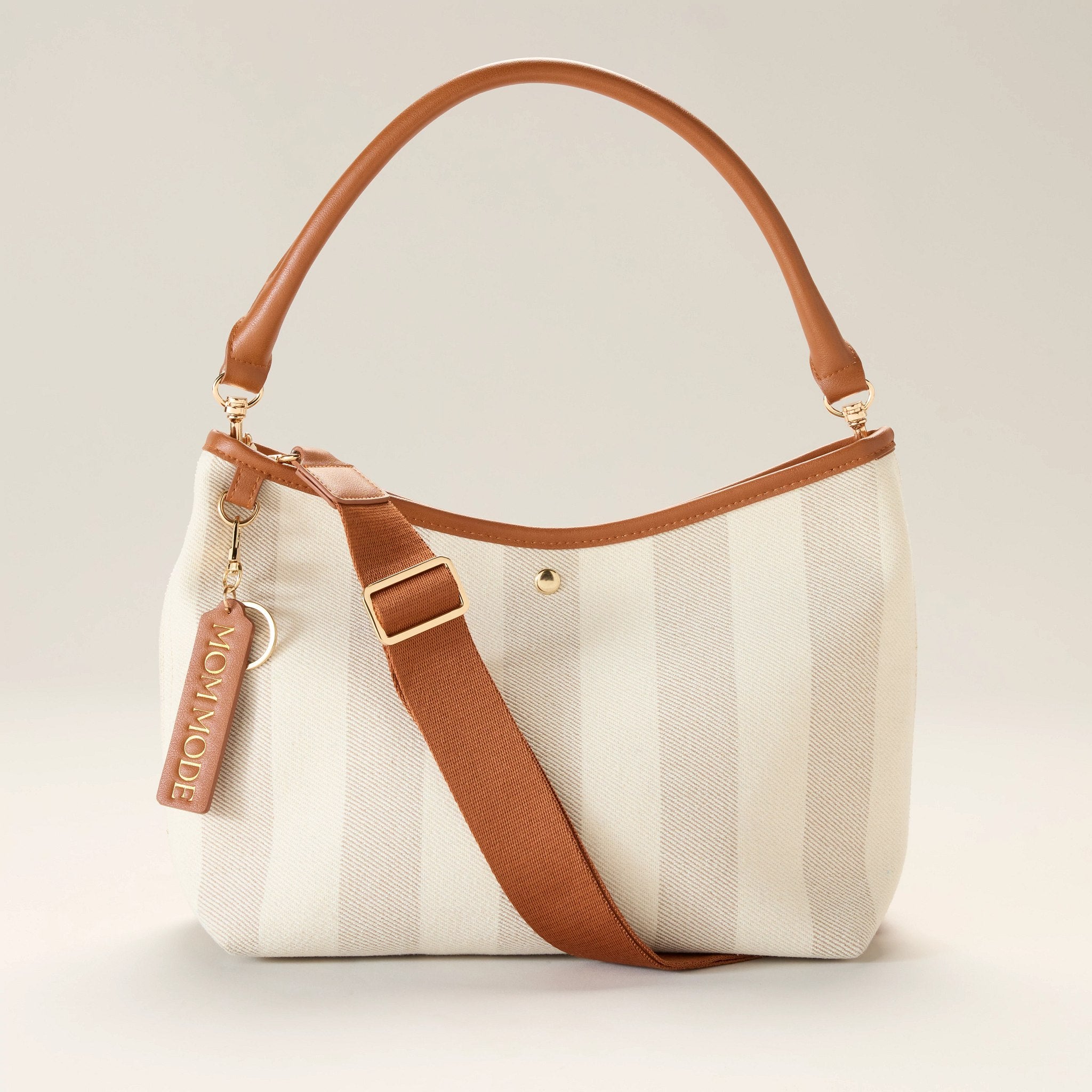 Natural/Cognac $|& mode. Convertible Shoulder Bag - Hanger Detail