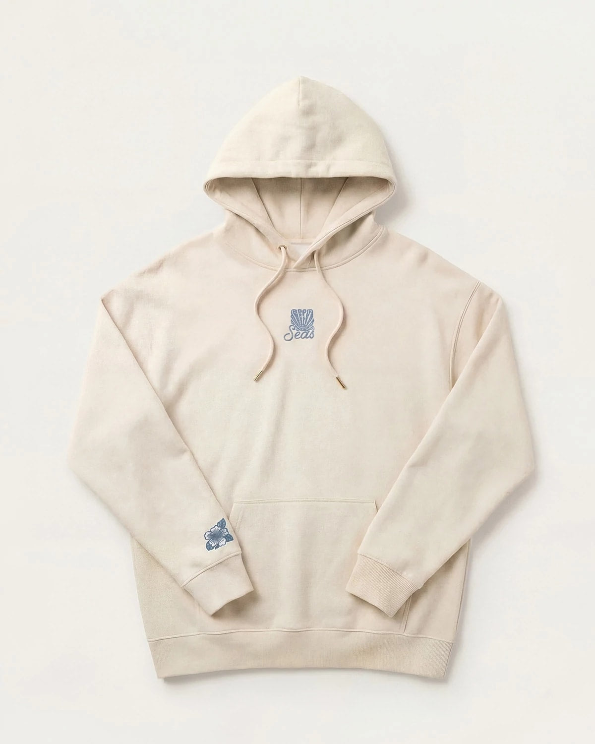 Cream $|& SEAS Ryder "Sun Chaser" Graphic Hoodie - Hanger Detail