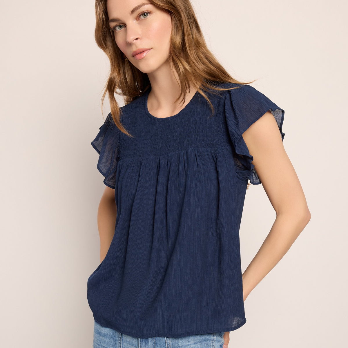 Smocked Yoke Top – Wantable
