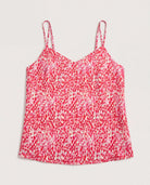 Mixed Berry $|& Skies Are Blue Double Strap Printed Cami - Hanger Detail