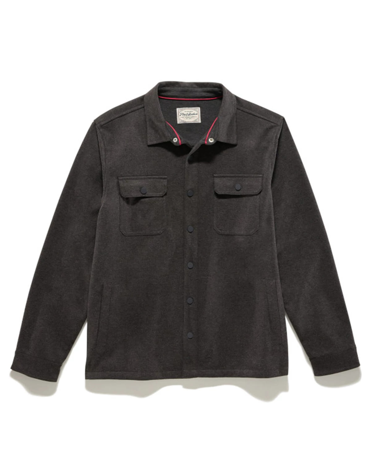 Charcoal $|& Flag & Anthem Hamlin Stretch Twill Shirt Jacket - Hanger Back