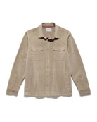 Oatmeal $|& Flag & Anthem Hamlin Stretch Twill Shirt Jacket - Hanger Back