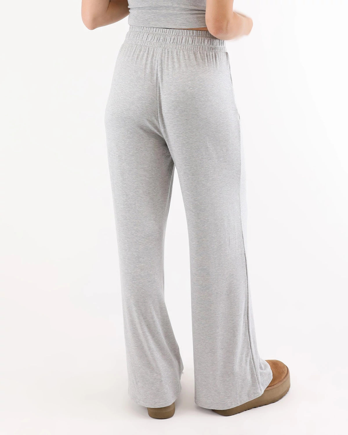 Heather Grey $|& Glyder Soft Flex Relaxed Straight Leg Pant - Hanger Side