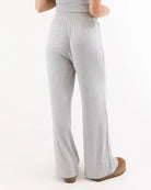 Heather Grey $|& Glyder Soft Flex Relaxed Straight Leg Pant - Hanger Side