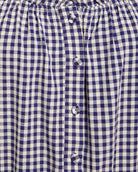 Navy/White $|& Skies Are Blue Gingham Button Top - SOF Full Front