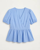 Sky $|& Loveappella Wrap Tie Top - Hanger Detail