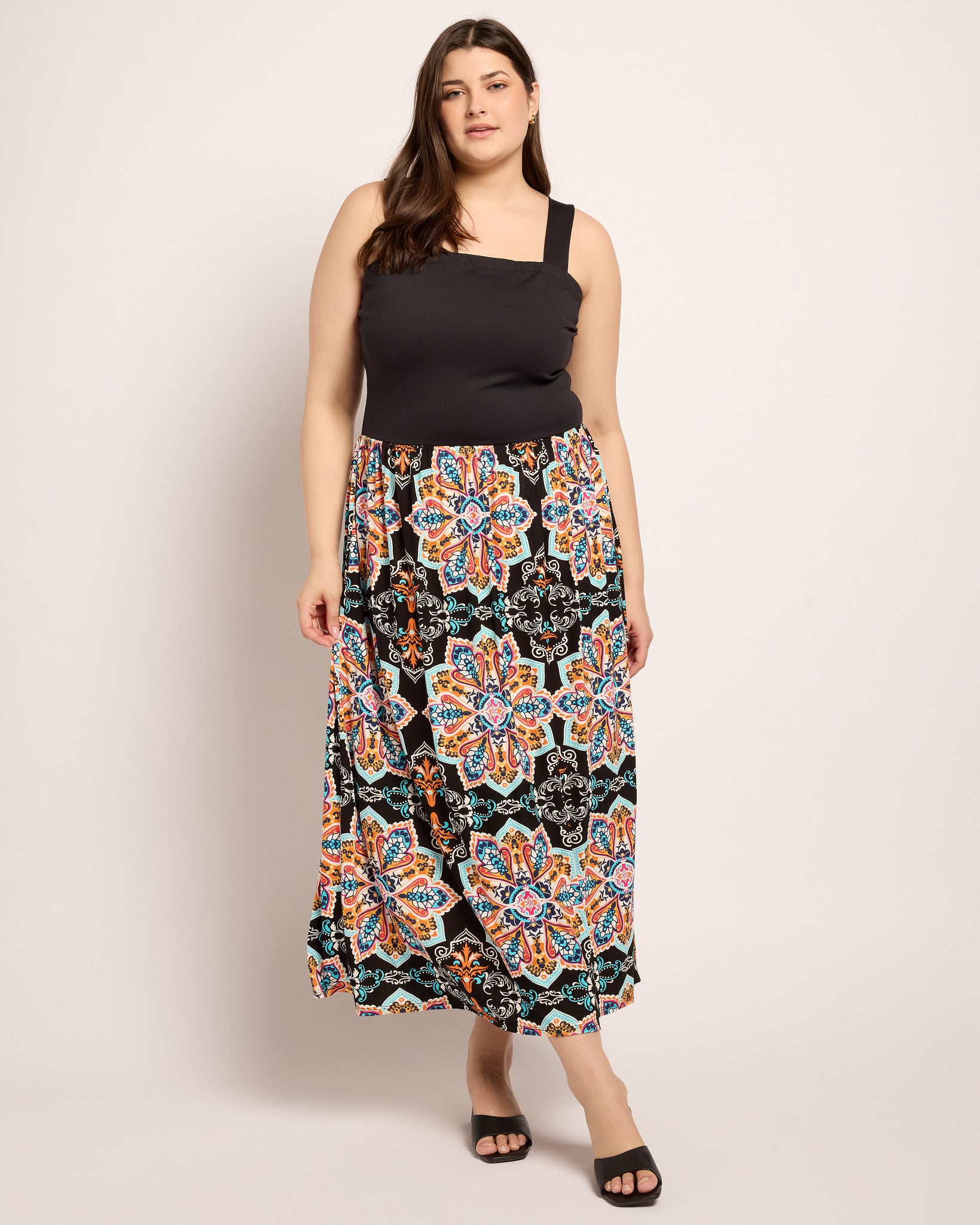 Black Multi $|& Loveappella Strap Dress - UGC On Fig