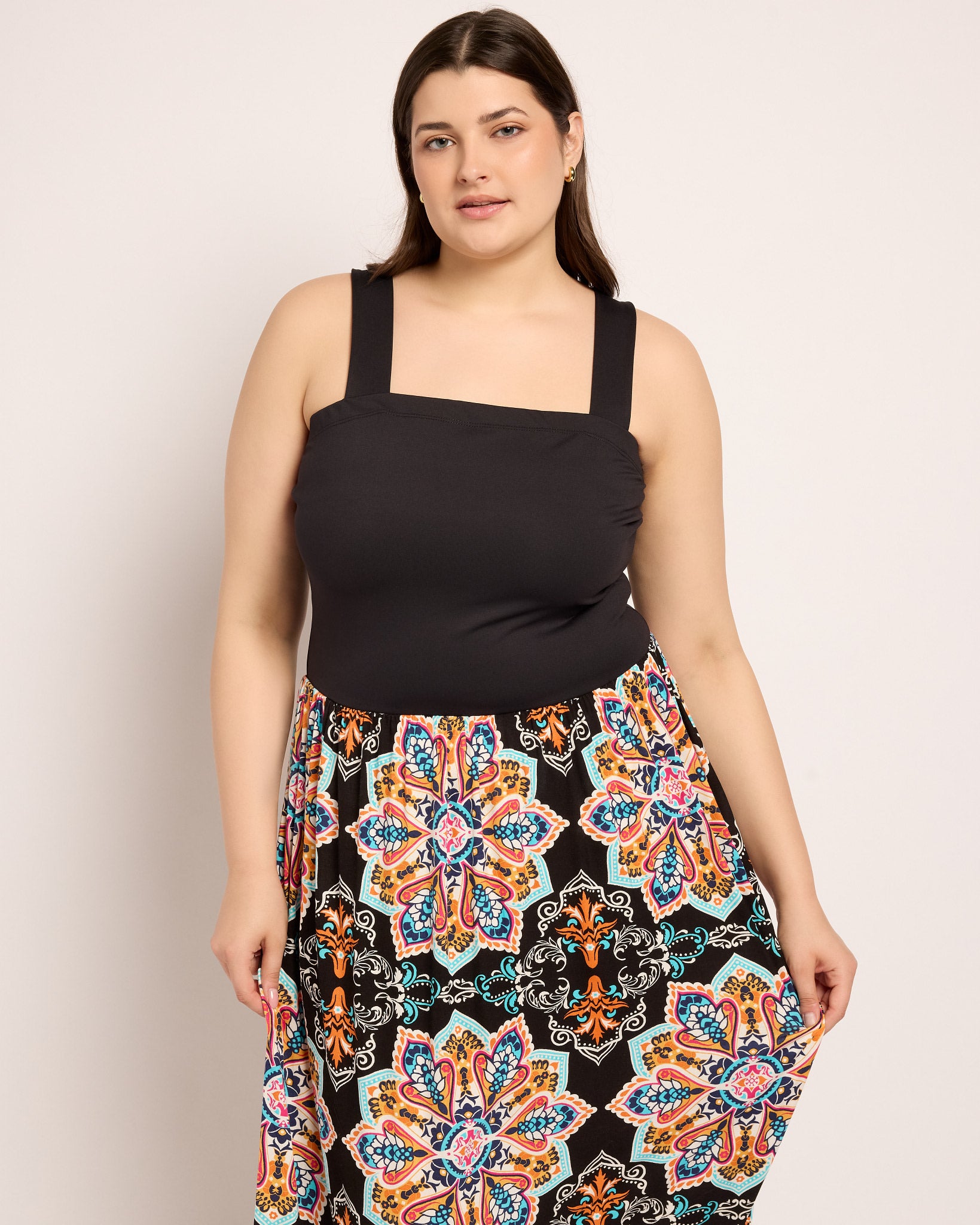 Black Multi $|& Loveappella Strap Dress - SOF Front
