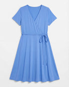 Denim $|& Loveappella Wrap Dress - Hanger Detail
