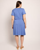 Denim $|& Loveappella Wrap Dress - SOF Back